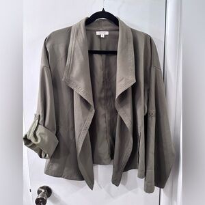 Max Studio Olive Green Utility Blazer